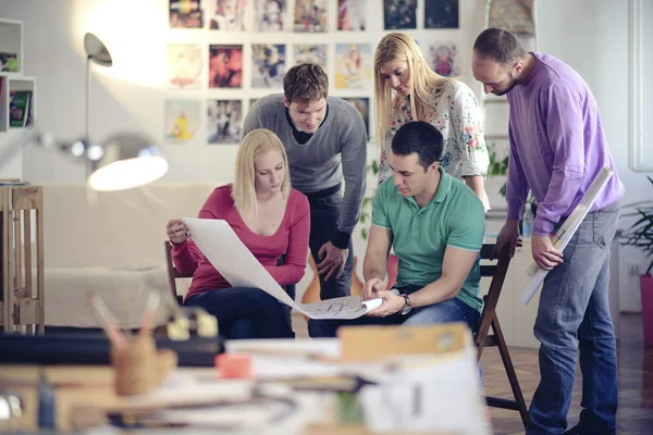 Architecten in office — Stockfoto