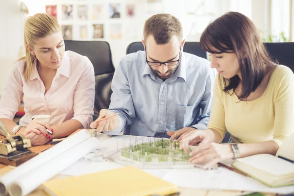 Architects in office — Stock Photo, Image