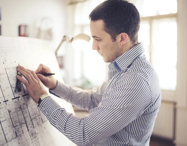 Architect in office — Stock Photo, Image