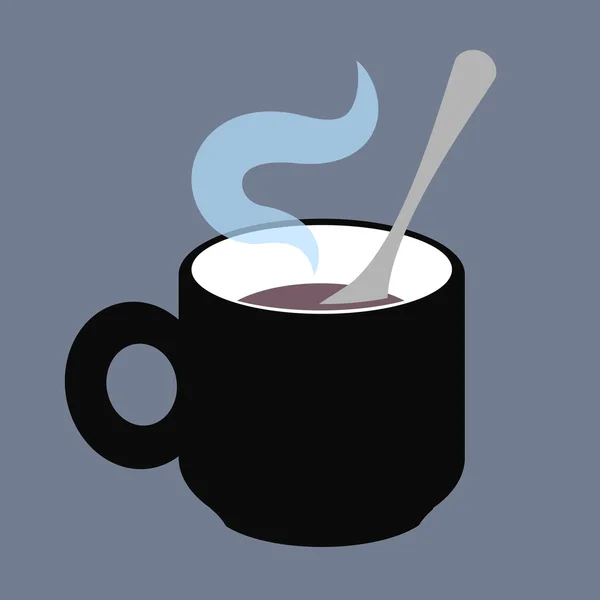 Cupwithteaspoon — стоковий вектор