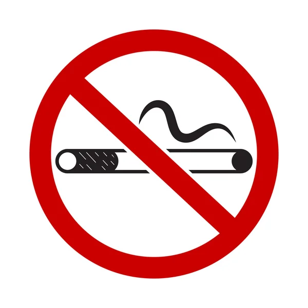 No Smoking Sign — Stock Vector
