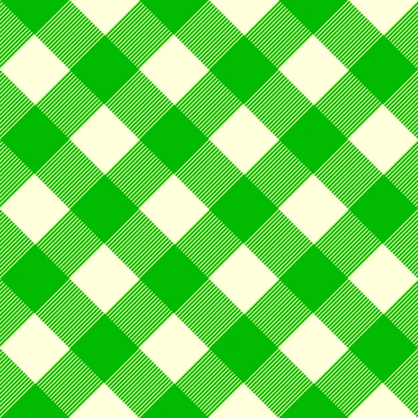 Tafelkleed patroon groen — Stockvector