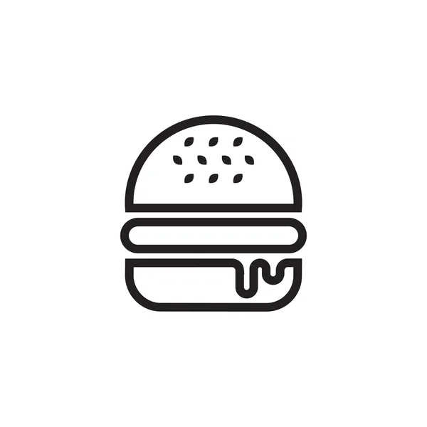 Icono de Hamburguesa Delineado Gráficos Vectoriales