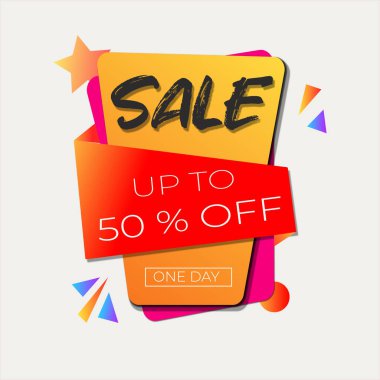 En iyi indirimli pankart satışı. Vektör illüstrasyonu