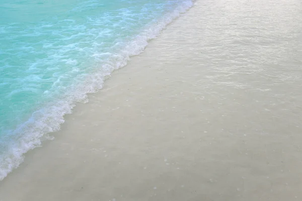 Красива Природна Сцена Тропічного Літнього Піщаного Пляжу Фон Блакитні Океанічні — стокове фото