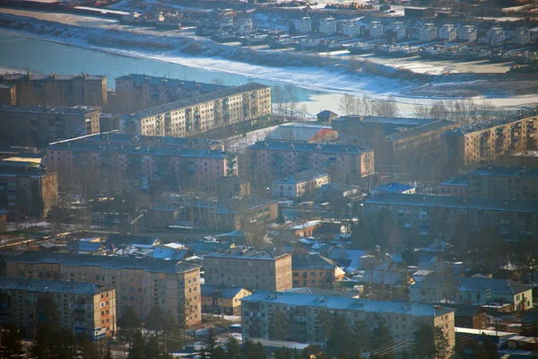 View of the city of Ust-Kut district, the"Rechniki" — Stock Photo, Image