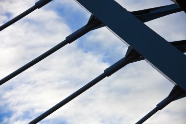 St. Petersburg 'daki küçük Nevka nehrinin karşısındaki lazarevsky Köprüsü