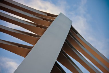 St. Petersburg 'daki küçük Nevka nehrinin karşısındaki lazarevsky Köprüsü