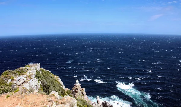 Faro Promontorio Roccioso Margini Della Terra Dell Oceano Inizio Una — Foto Stock