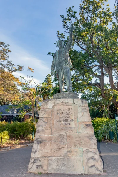 Cecil John Rhodes Emlékmű 1853 Július 1902 Március Között Fokvárosban — Stock Fotó