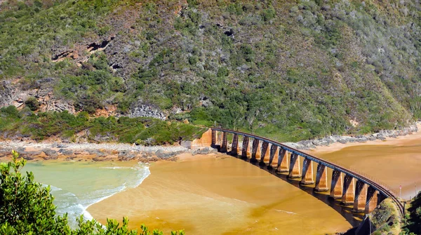 Kaaimans River Bridge Con Paesaggio Della Costa Del Mare Nell — Foto Stock