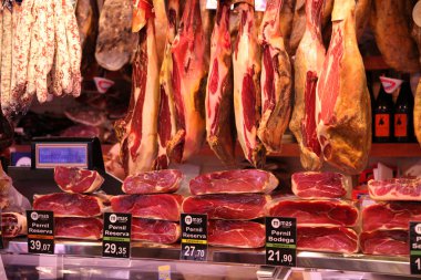 Hamon Barcelona, et boqueria market olarak piyasada,