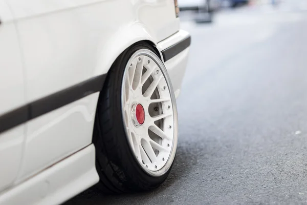 White concave wheel — Stock Photo, Image