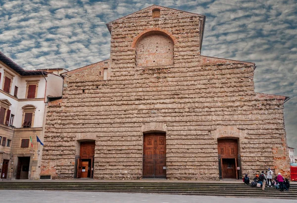 Atypický Piediment Baziliky San Lorenzo Florencii Toskánsko Itálie — Stock fotografie