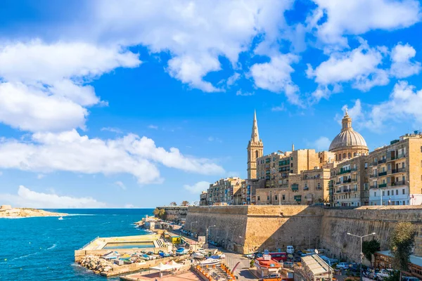 Basilikan Our Lady Mount Carmel Och Saint Paul Church Valletta — Stockfoto