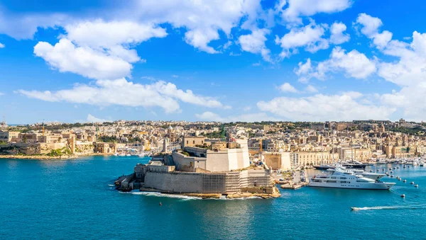 Форт Сент Анджело Витториоса Перед Валлеттой Столицей Острова Мальта — стоковое фото
