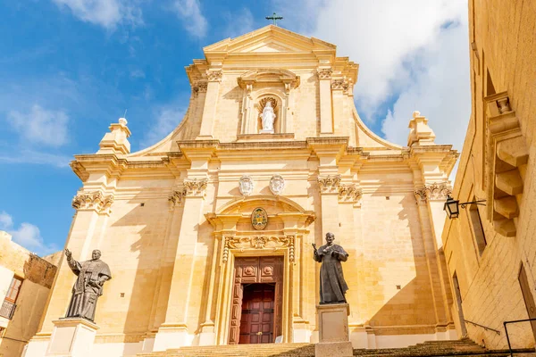 Catedral Nuestra Señora Asunción Ciudadela Victoria Capital Isla Gozo Archipiélago — Foto de Stock