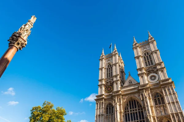 Westminster Manastırı Nın Ana Cephesi Londra Ngiltere Ngiltere Deki Suç — Stok fotoğraf