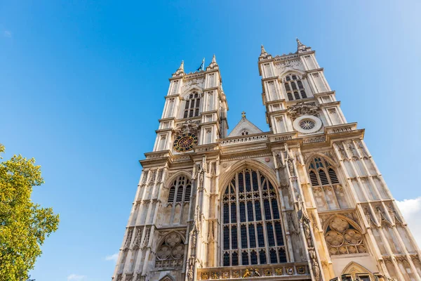 Westminster Abbey Ana Cephesi Gotik Tarzı Londra Ngiltere Ngiltere — Stok fotoğraf