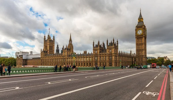 Westminster Köprüsü Nden Parlamento Binası Panoraması Londra Ngiltere Ngiltere — Stok fotoğraf