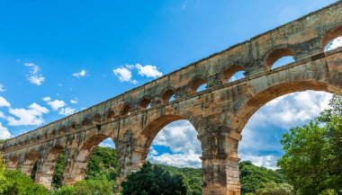 Roma su kemeri, Pont du Gard, Gard, Occitanie, Fransa