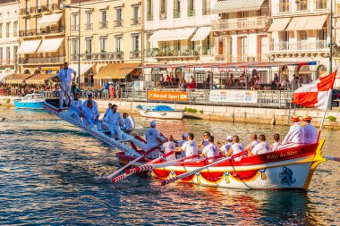 Languedoc sahnesi, Ste, Herault, Occitanie, Fransa 'daki kraliyet kanalında.