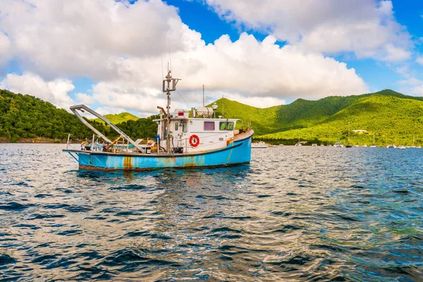 Old Fishing Boat Caribbean Sea Saint Martin — Stock Photo, Image