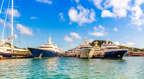 Яхти Острові Святого Мартіна Карибському Морі — стокове фото