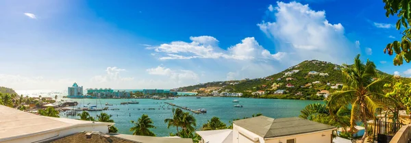 Pláž Friar Bay Ostrově Saint Martin Karibiku — Stock fotografie