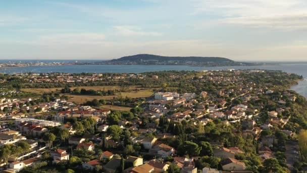 Veduta Aerea Del Villaggio Balaruc Vieux Herault Occitanie Francia — Video Stock