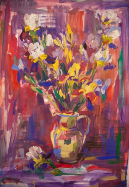  Bıyıklı süsenlerle dolu pitoresk bir hayat..