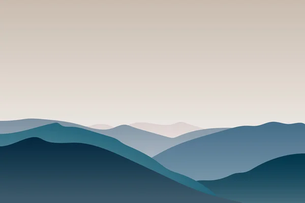 Vector paisagem montanhosa — Vetor de Stock