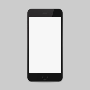 Siyah akıllı telefon simgesi