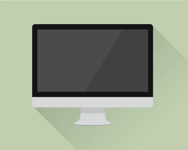 Monitor LCD piatto — Vettoriale Stock