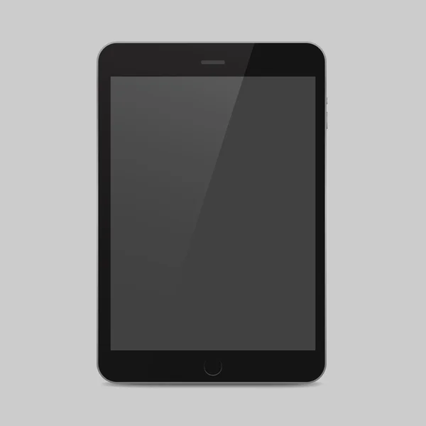 Pictogram zwart tablet — Stockvector