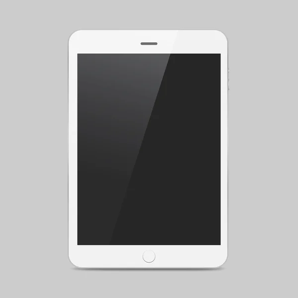 Icône tablette blanche — Image vectorielle