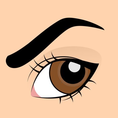 İnsan kahverengi göz