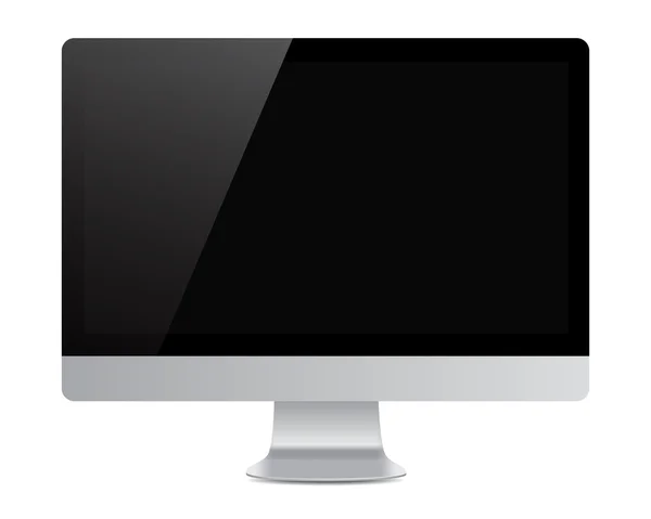 Monitor computer con ombra — Vettoriale Stock