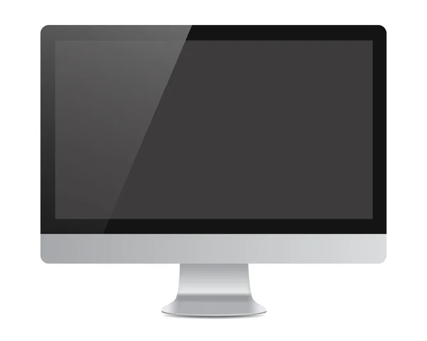 Monitor computer con ombra — Vettoriale Stock