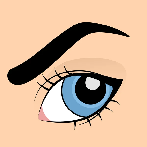 Ανθρώπινο μάτι μπλε — Διανυσματικό Αρχείο