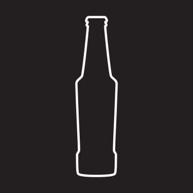 Bira şişesi vektör simgesi