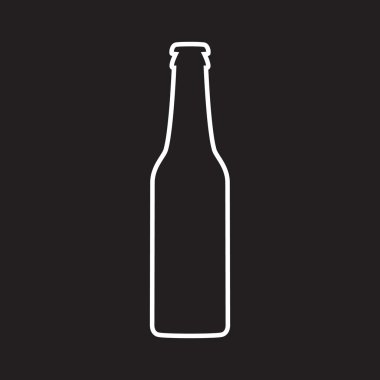 Bira şişesi vektör simgesi