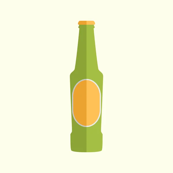 Bier fles vector pictogram — Stockvector