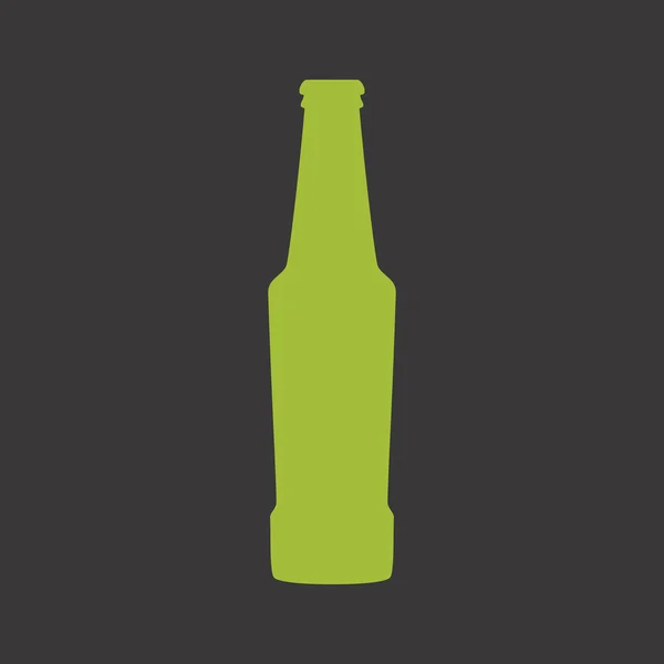 Bier fles vector pictogram — Stockvector