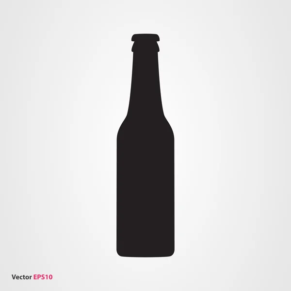 Bier fles vector pictogram — Stockvector