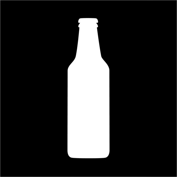 Bier fles vector pictogram — Stockvector