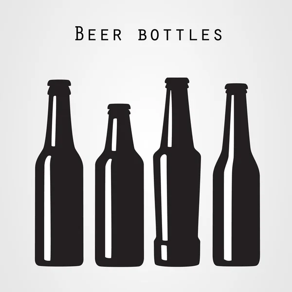 啤酒瓶矢量图标 — 图库矢量图片