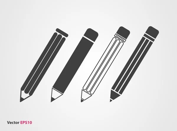 Conjunto de lápices vectoriales — Vector de stock