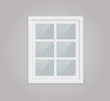 Şeffaf metal plastik pencere