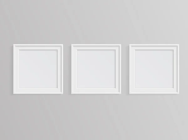 Set wit fotoframes — Stockvector